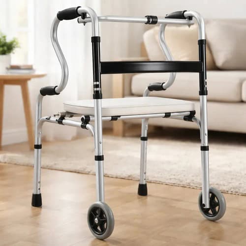 Andadera Ortopedica con Asiento y ruedas 2 en 1 Andafacil® | Andadera y Silla de Baño
