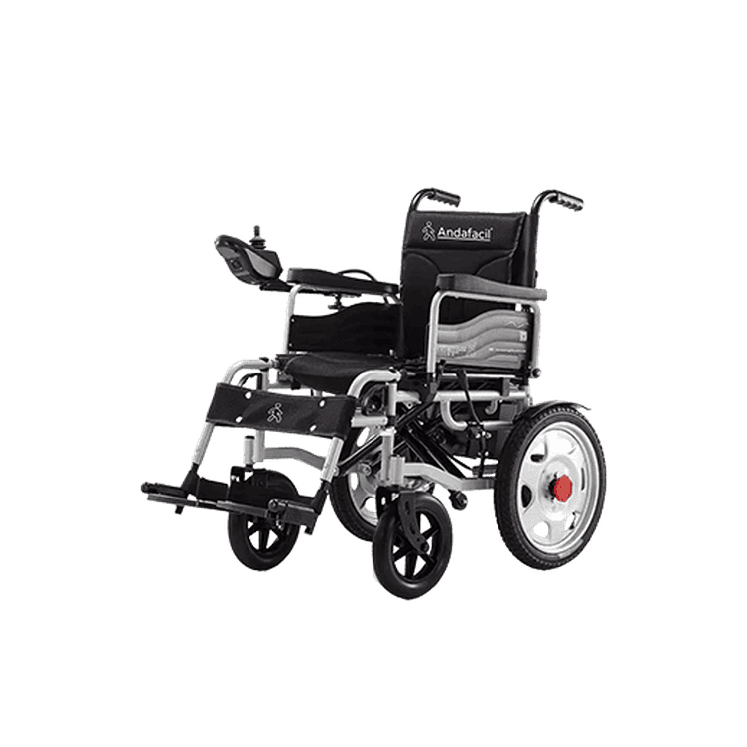 Andafacil® Pro Companion Bariátrica – Silla de Ruedas Eléctrica Ancha | Plegable, Todo Terreno con Control para Acompañante