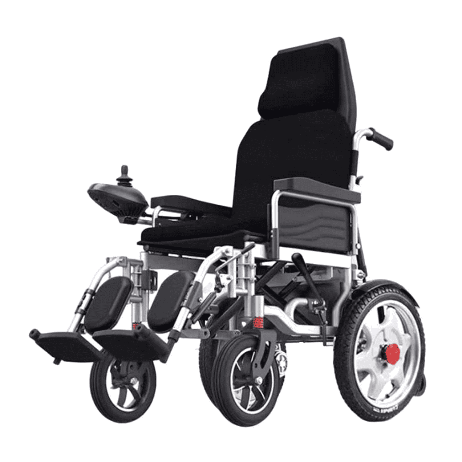 Andafacil® Pro Companion Bariátrica – Silla de Ruedas Eléctrica Ancha | Reclinable con Control para Acompañante