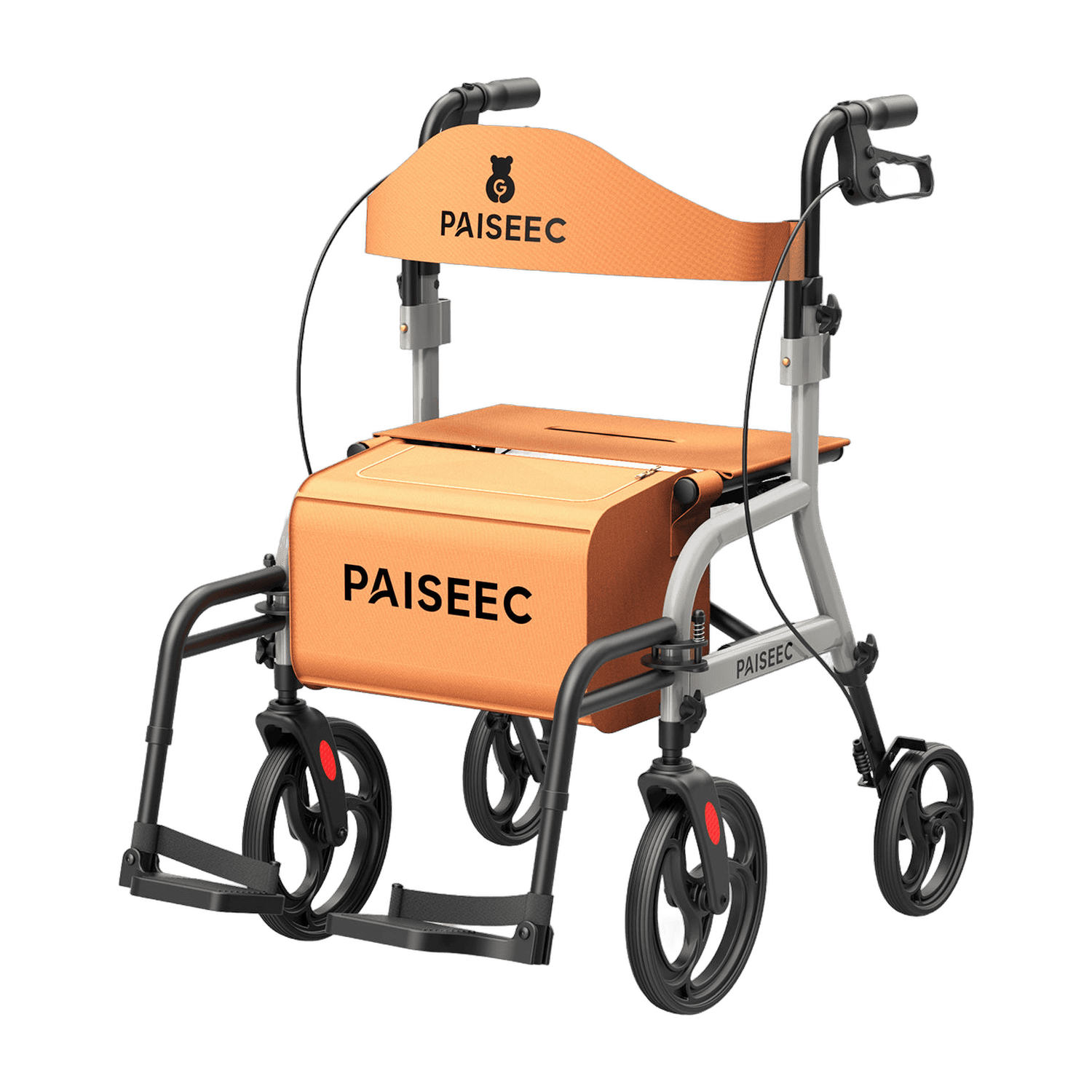 Paiseec R1 – Andadera Rollator 2 en 1 con Asiento