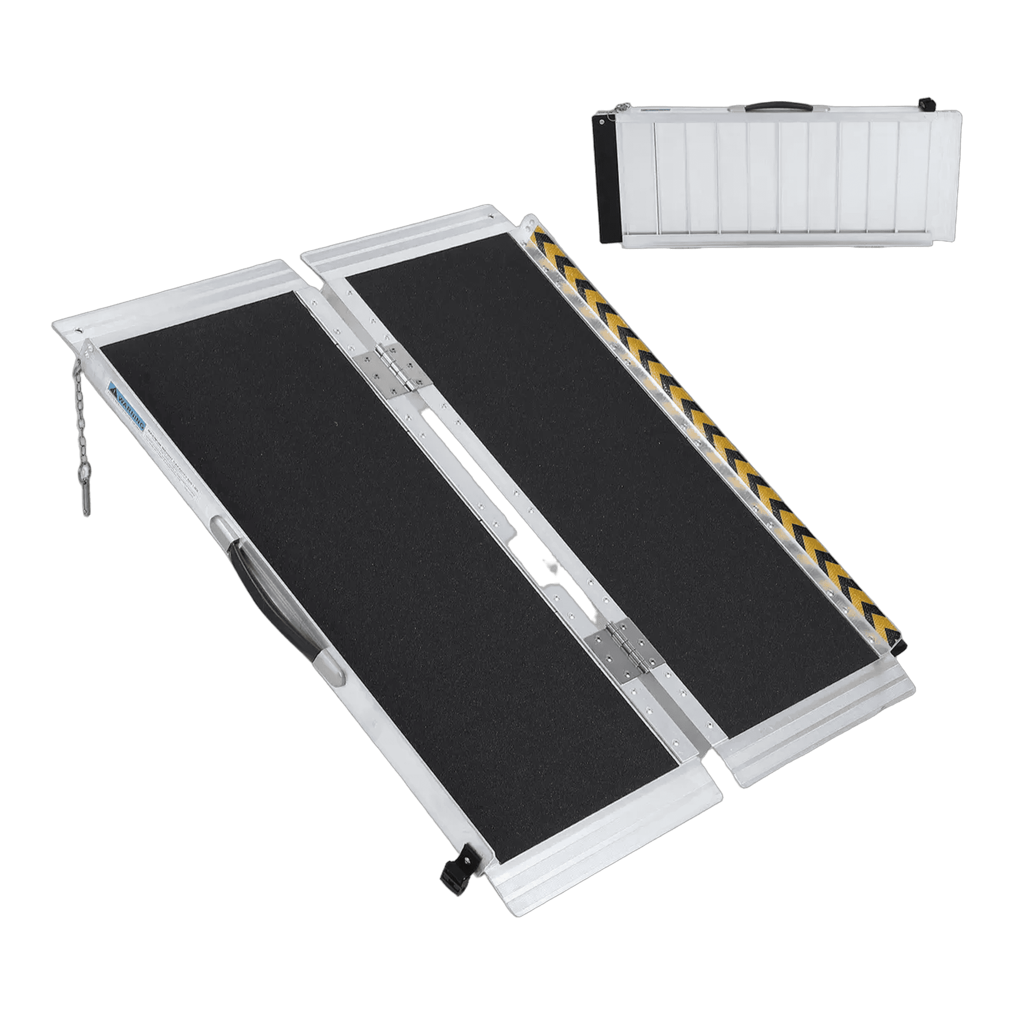 Andafacil® Rampa Plegable de Aluminio para Silla de Ruedas y Scooter | 61 cm a 2.74 m, Antiderrapante, Carga Segura 272 kg