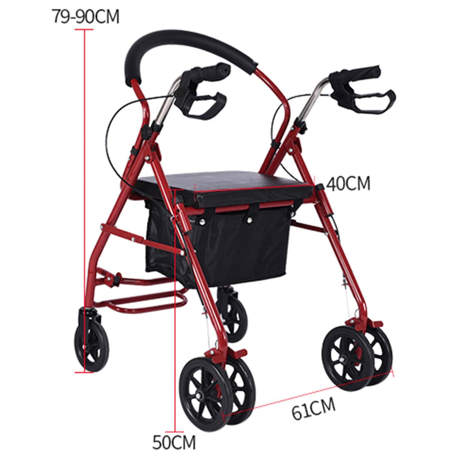 Andafacil® Rollator 2 en 1 Portatil | Andadera y Silla de Traslado