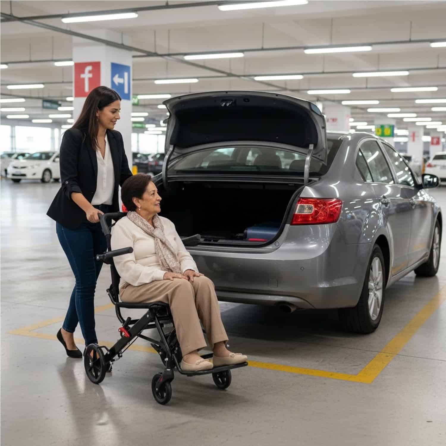 Andafacil® Silla de Traslado Ultraligera y Portátil