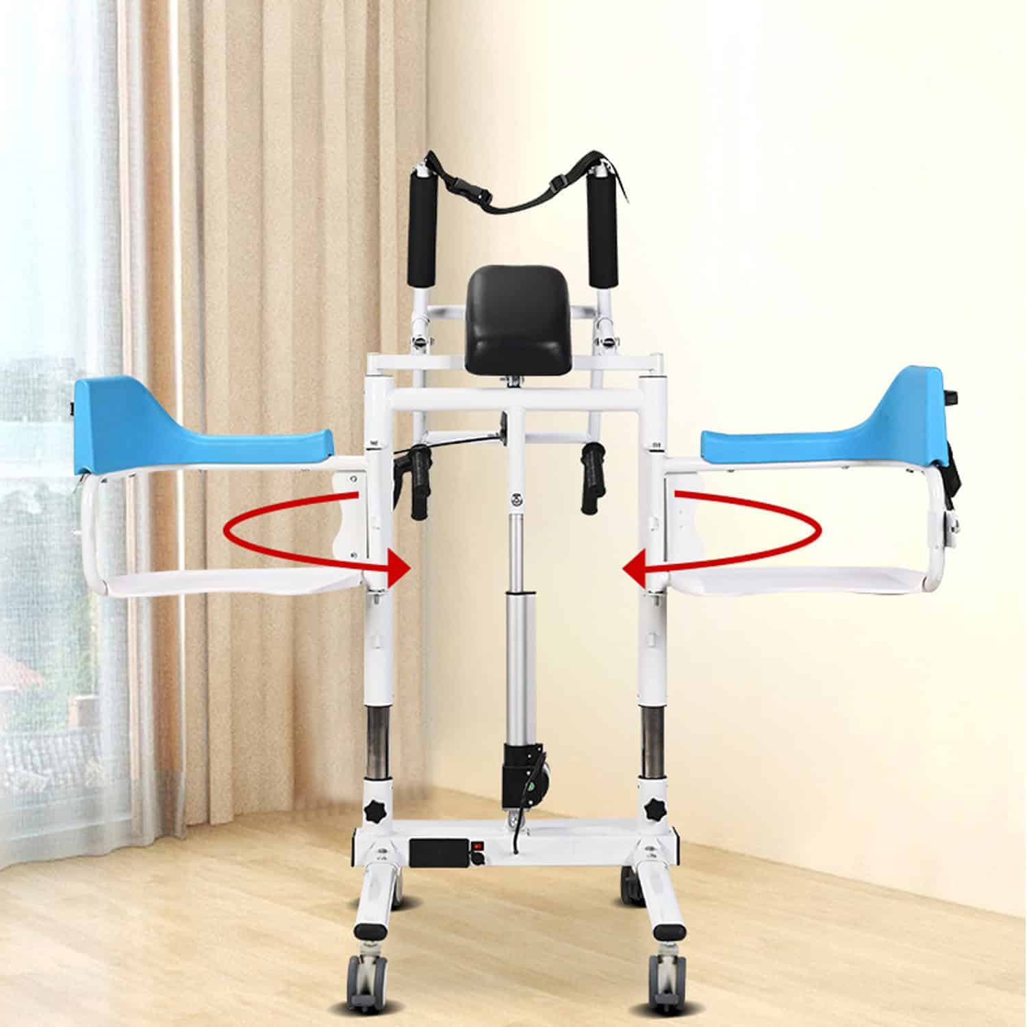 Andafacil® EasyTransfer Pro – Silla Transferencia Eléctrica | Blanca, Reclinable, 120kg