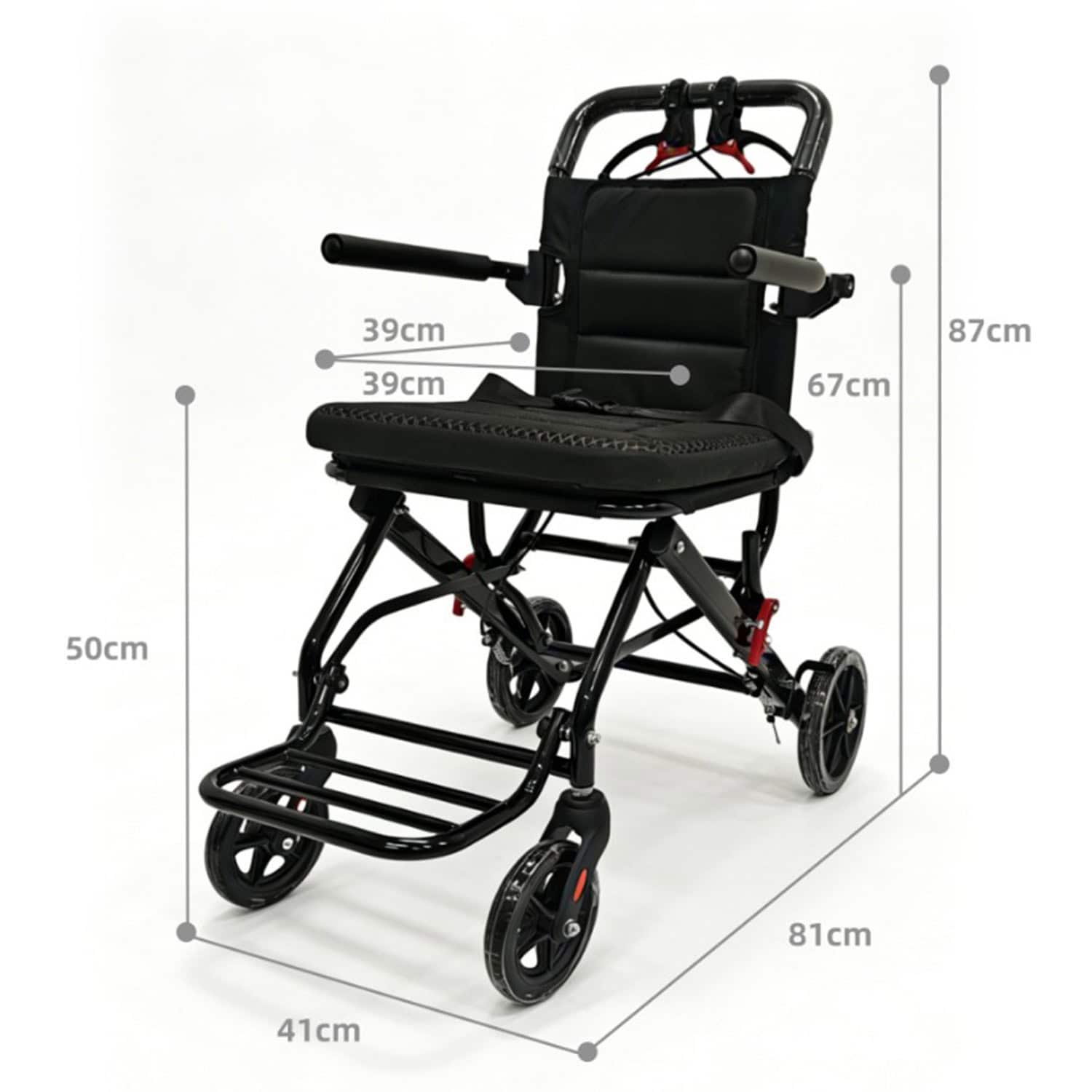 Andafacil® Silla de Traslado Ultraligera y Portátil