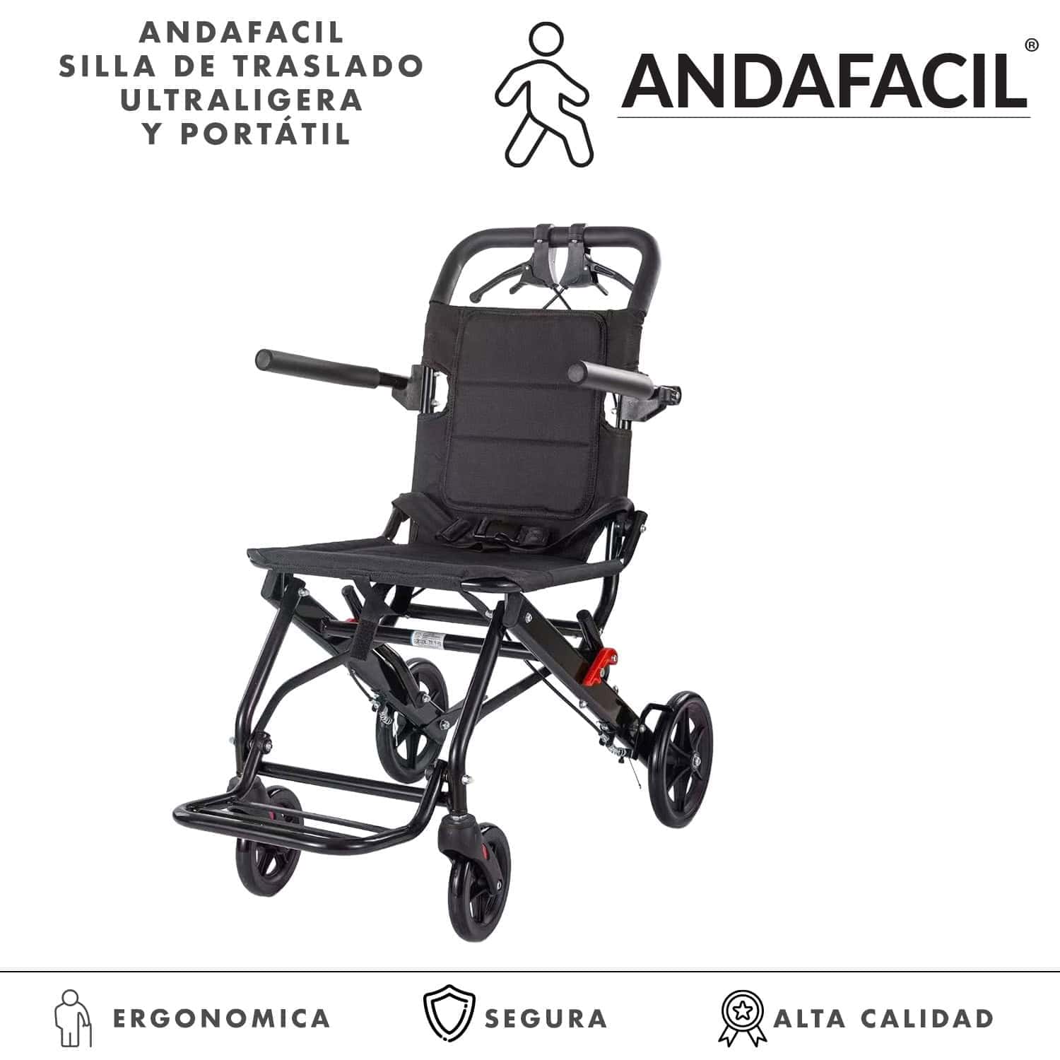 Andafacil® Silla de Traslado Ultraligera y Portátil