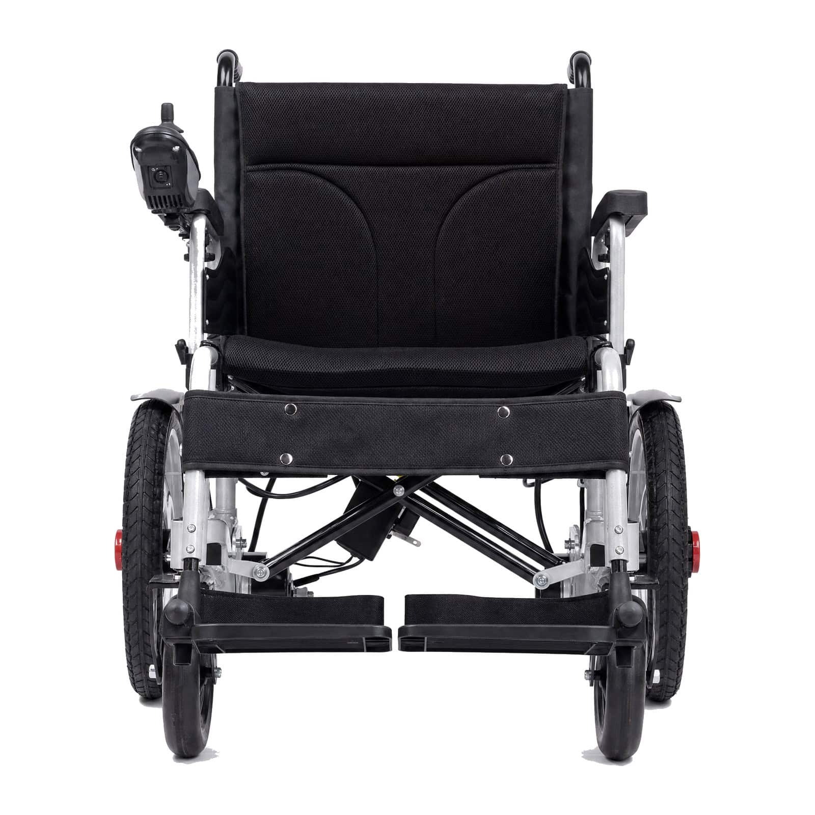 Andafacil® Pro Companion Bariátrica – Silla de Ruedas Eléctrica Ancha | Plegable, Todo Terreno con Control para Acompañante