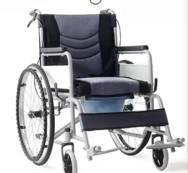 Andafacil® Silla de Ruedas con Comodo Asiento de Baño | Plegable, Portátil y Ergonómica